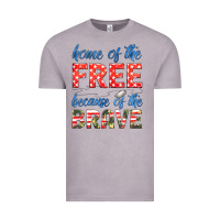 Vintage Zinc home of the free because of the brave Vintage Tee - HRA Design Shop