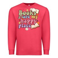 Cardinal books are my happy place Premium Sweatshirt - MaliasSmallBusiness