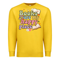 Lemon books are my happy place Premium Sweatshirt - MaliasSmallBusiness