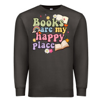 Smoke books are my happy place Premium Sweatshirt - MaliasSmallBusiness