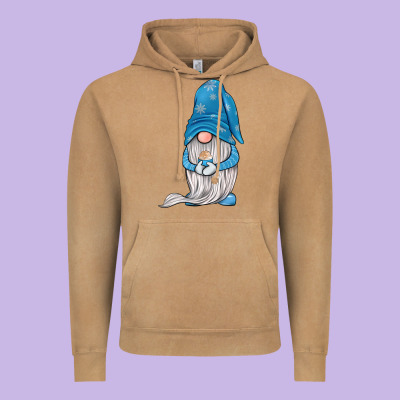 Winter Gnome Vintage Hoodie Designed By Jahusdesignshop