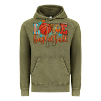 Vintage Olive love basketball Vintage Hoodie - Zillion Design Studio