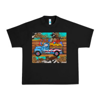 Black western  american truck sunflowers  mousepad Urban Heavy Tee - HRA Design Shop