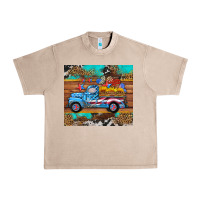 French Oak western  american truck sunflowers  mousepad Urban Heavy Tee - HRA Design Shop
