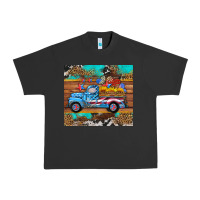 Pigment Black western  american truck sunflowers  mousepad Urban Heavy Tee - HRA Design Shop