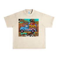 Sandshell western  american truck sunflowers  mousepad Urban Heavy Tee - HRA Design Shop