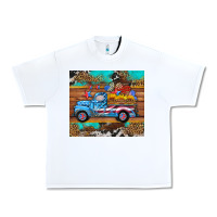 White western  american truck sunflowers  mousepad Urban Heavy Tee - HRA Design Shop