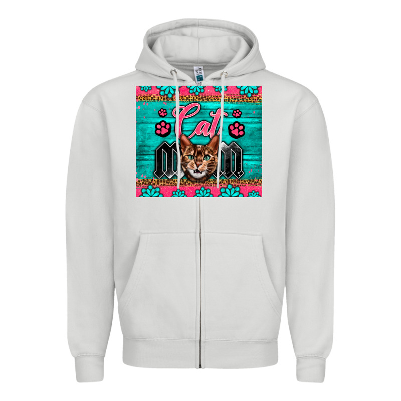 Western Bengal Cat Mom Zipper Hoodie by LillyAllenDesigns | Teevron