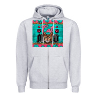 Heather Grey Western Bengal Cat Mom Zipper Hoodie - LillyAllenDesigns