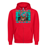 Red Western Bengal Cat Mom Zipper Hoodie - LillyAllenDesigns