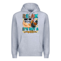 Heather Grey relax we're all crazy it's not a competition Premium Hoodie - Artiststas