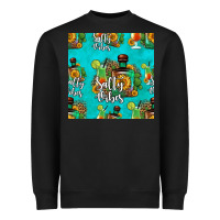 Black salty vibes seamless pattern Heavyweight Sweatshirt - HRA Design Shop
