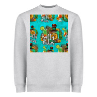 Heather Grey salty vibes seamless pattern Heavyweight Sweatshirt - HRA Design Shop
