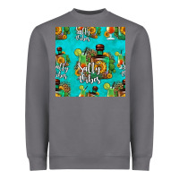 Salty Vibes Seamless Pattern Heavyweight Sweatshirt | Teevron
