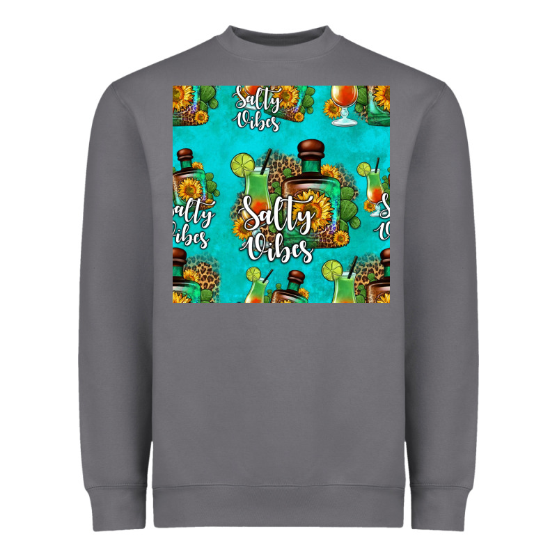Salty Vibes Seamless Pattern Heavyweight Sweatshirt by HRA Design Shop | Teevron