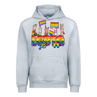 Heather Grey LGBTQ+ Urban Hoodie - NancyCooperArtShop