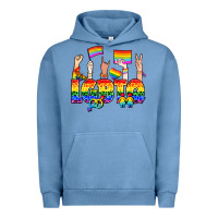 Pigment Pebble Blue LGBTQ+ Urban Hoodie - NancyCooperArtShop