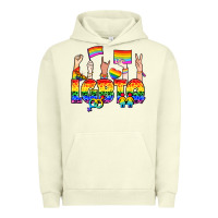 Pigment Pistachio LGBTQ+ Urban Hoodie - NancyCooperArtShop