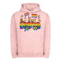 Pigment Salmon LGBTQ+ Urban Hoodie - NancyCooperArtShop