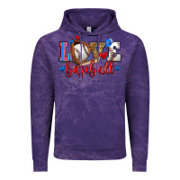 Cloud Purple love baseball Vintage Hoodie - Zillion Design Studio
