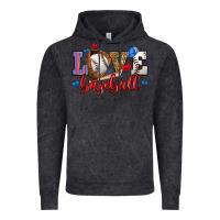 Vintage Black love baseball Vintage Hoodie - Zillion Design Studio