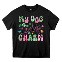 Black my dog is my lucky charm Heavy Core Tee - Artiststas