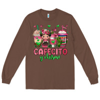 Chestnut cafecito y chisme coffee cups Long Sleeve Tee - Jasminsmagicworld