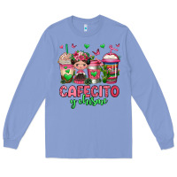 Colony Blue cafecito y chisme coffee cups Long Sleeve Tee - Jasminsmagicworld