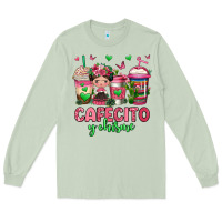Matcha cafecito y chisme coffee cups Long Sleeve Tee - Jasminsmagicworld
