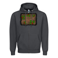 Smoke christmas plaid leopard mistletoe background Zipper Hoodie - BarkalooDesign