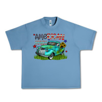 Pebble Blue american honey Urban Heavy Tee - CowhideDigitalArt