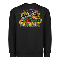 Black just a woman who loves her mechanic Heavyweight Sweatshirt - SublimationCraftShop