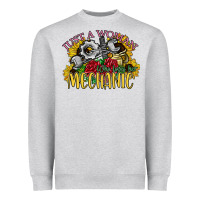 Just A Woman Who Loves Her Mechanic Heavyweight Sweatshirt | Teevron