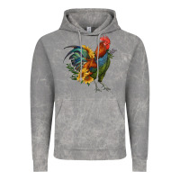 Cloud Rock rooster with sunflowers Vintage Hoodie - RanaPortraitStore