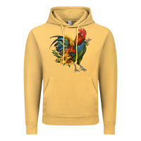 Vintage Mustard rooster with sunflowers Vintage Hoodie - RanaPortraitStore