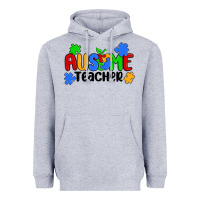 Heather Grey ausome teacher Heavyweight Hoodie - MaliasSmallBusiness
