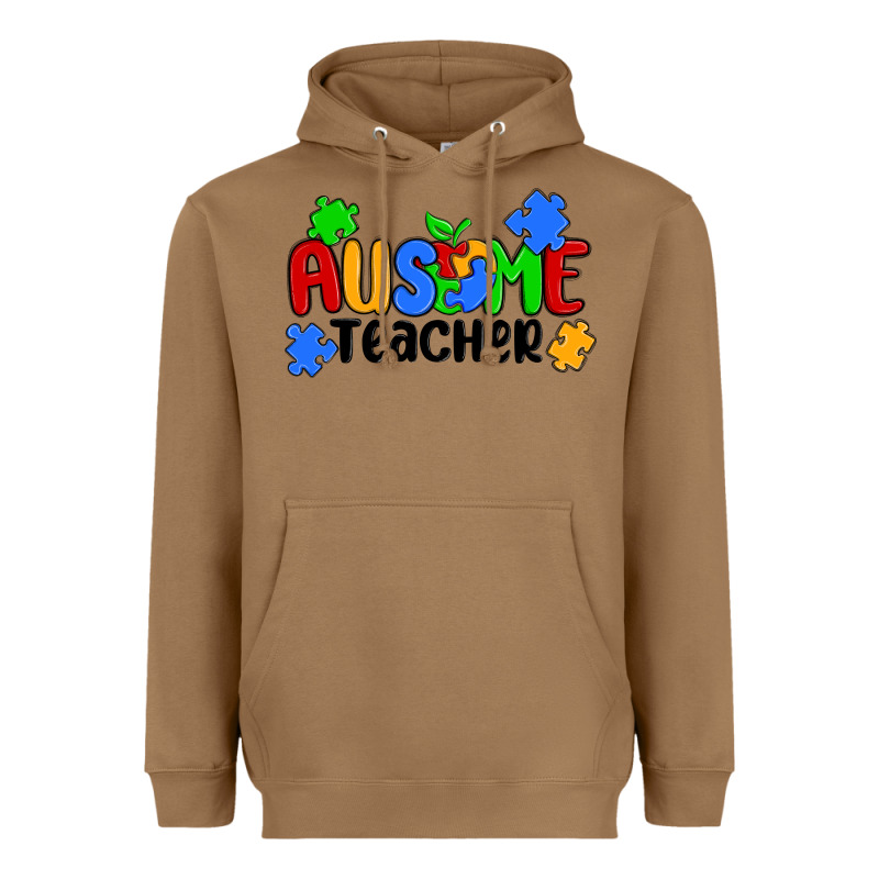 Ausome Teacher Heavyweight Hoodie by MaliasSmallBusiness | Teevron