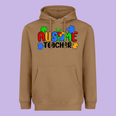 Ausome Teacher Heavyweight Hoodie Designed By Maliassmallbusiness
