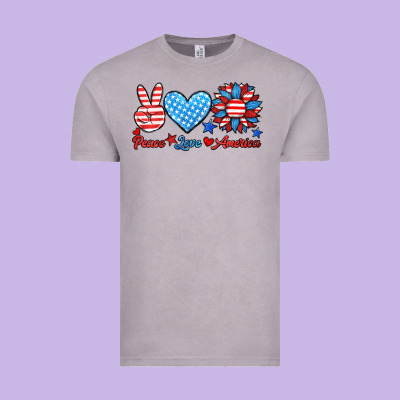 Peace Love America Vintage Tee Designed By Hra Design Shop