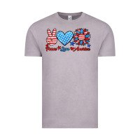 Vintage Zinc peace love america Vintage Tee - HRA Design Shop