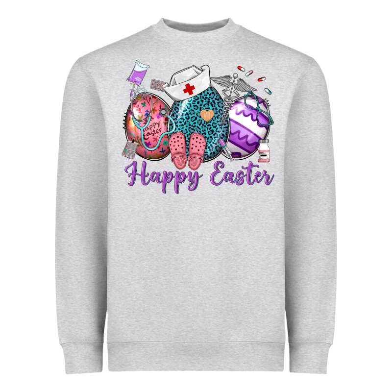 Happy Easter Eggs Nurse N Heavyweight Sweatshirt by Neo Western | Teevron