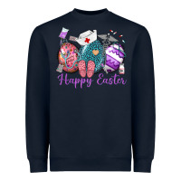 Navy happy easter eggs nurse n Heavyweight Sweatshirt - Neo Western