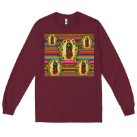 Burgundy our lady of guadalupe tumbler Long Sleeve Tee - JahusDesignShop