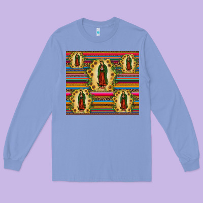Our Lady Of Guadalupe Tumbler Long Sleeve Tee Designed By Jahusdesignshop