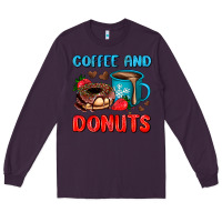 Plum coffee and donuts Long Sleeve Tee - AdoDesignShop