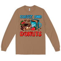 Toasted Coconut coffee and donuts Long Sleeve Tee - AdoDesignShop