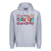 Heather Grey i'm reading fuck off respectfully Premium Hoodie - Artiststas