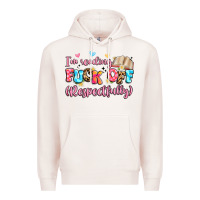 Pale Pink i'm reading fuck off respectfully Premium Hoodie - Artiststas