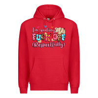 Red i'm reading fuck off respectfully Premium Hoodie - Artiststas