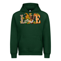 Forest Green Love Gnome Urban Hoodie - texasbilliewilder